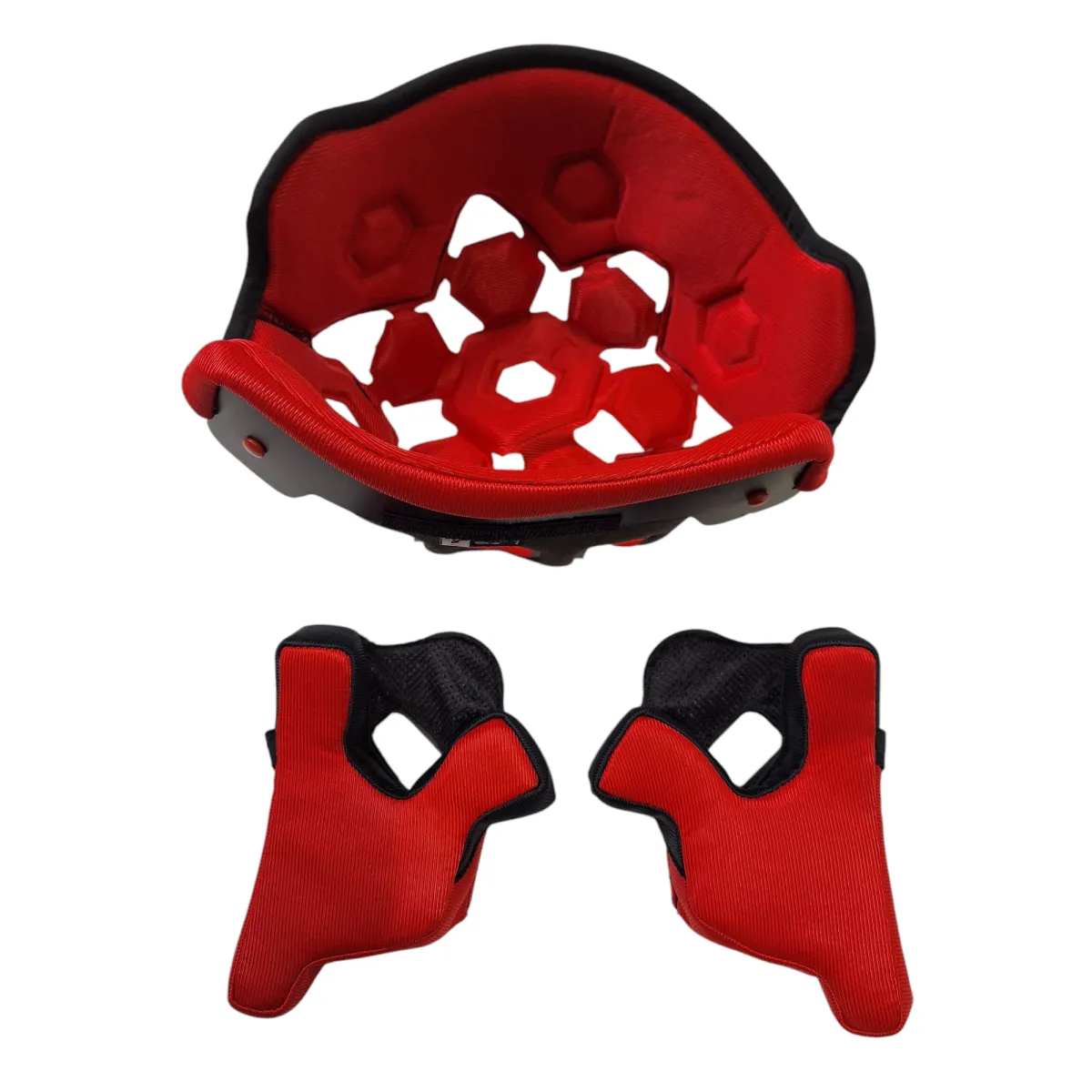 FLY Racing Werx-R Helmet Liner and Cheekpads Set Red